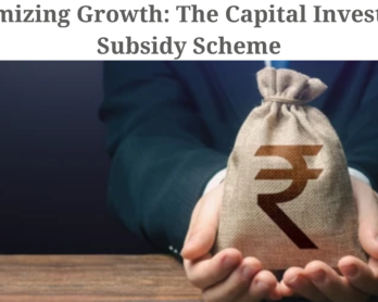 Maximizing Growth The Capital Investment Subsidy Scheme
